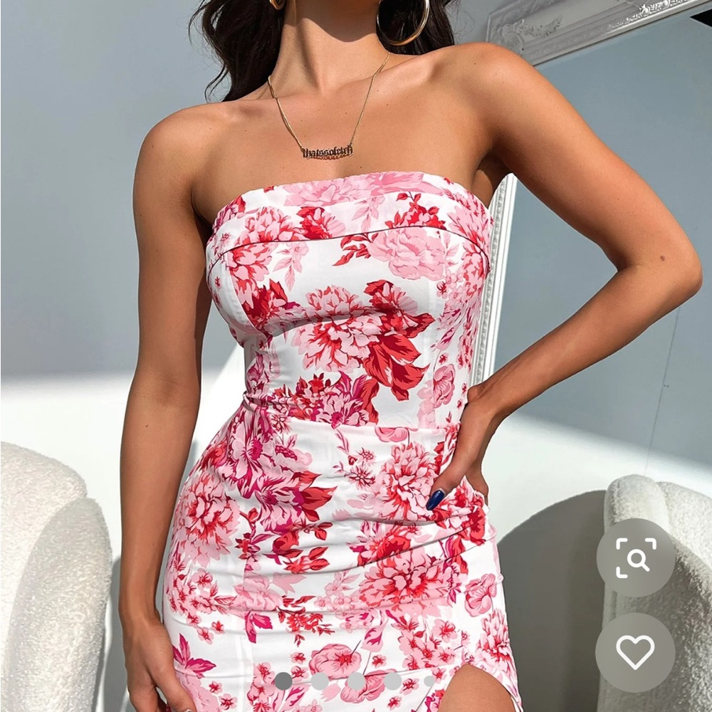 charms dress pink floral